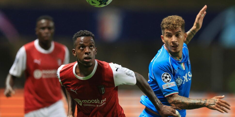 Champions League, positive result from the trip to the Iberian peninsula.  Napoli raids Braga, Inter goes under and grabs the equalizer