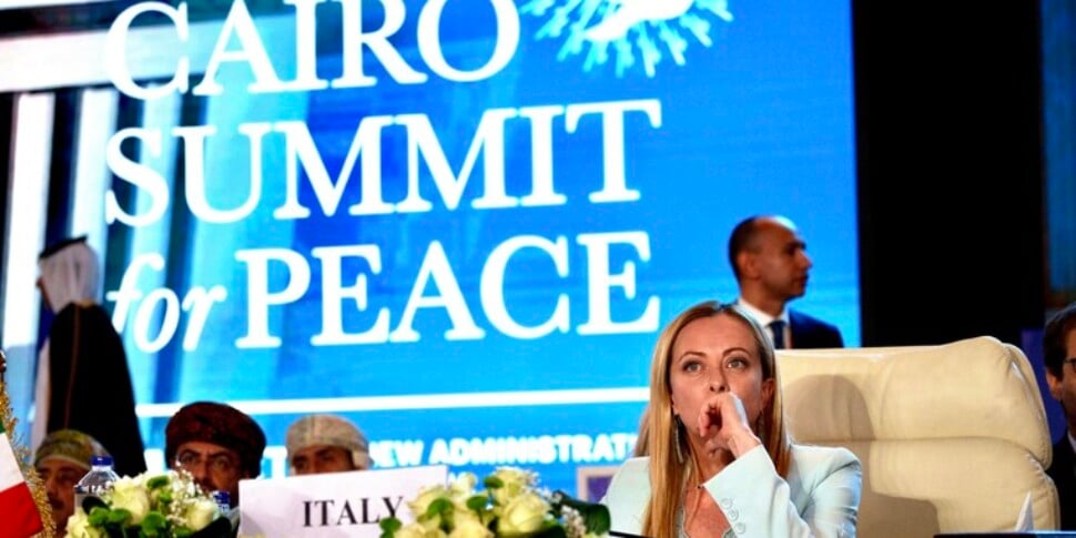 Peace summit in Cairo, Meloni: "We demand the immediate release of the hostages" THE VIDEO