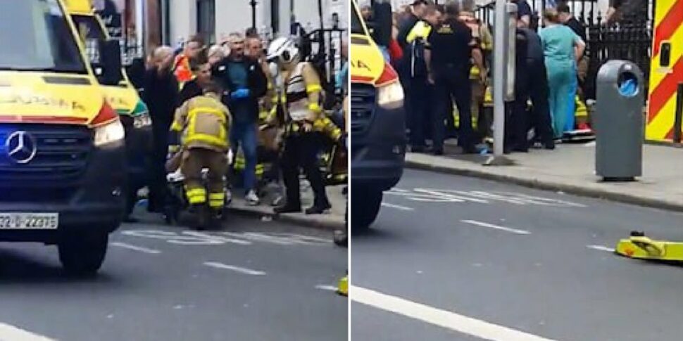 Three children stabbed outside a school in Dublin