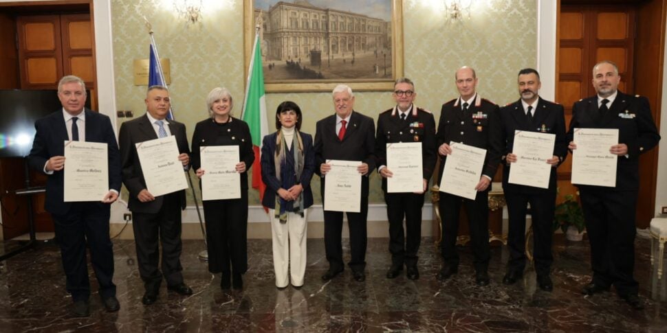 Messina, awarded the honors of the Order of Merit of the Italian Republic.  THE AWARDED