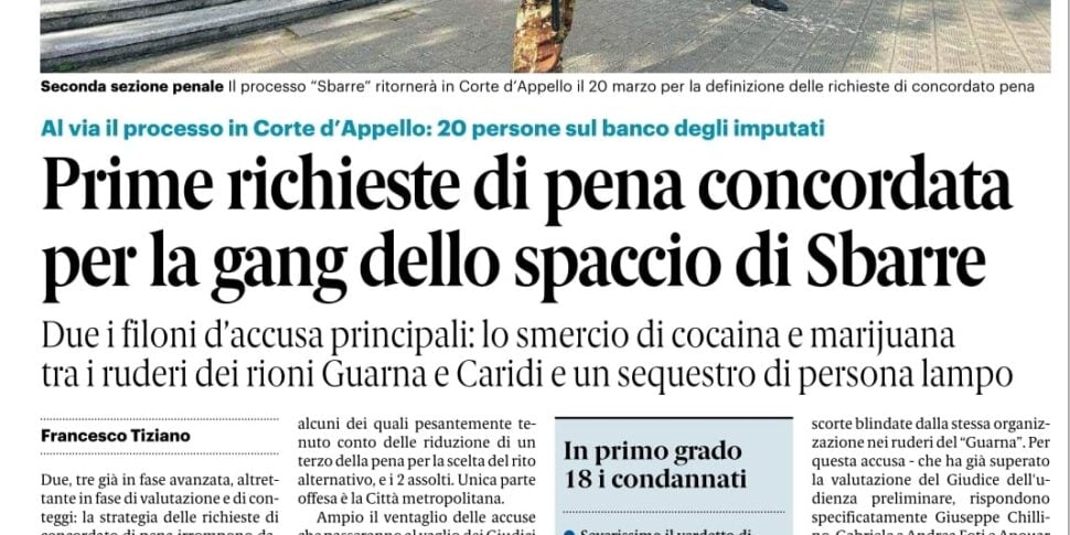 Press review 9-12-2020 Calabria editions