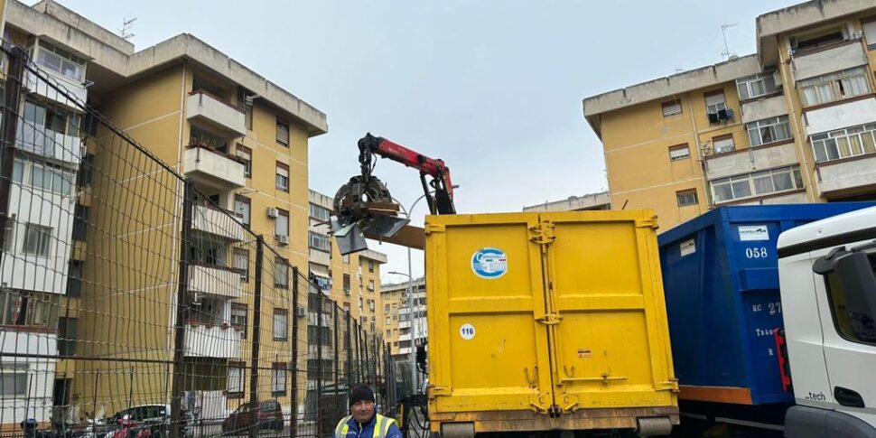 New Year's Eve in Messina, woody material removed to use for bonfires
