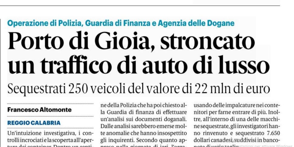 Press review 19-01-2024 Calabria editions