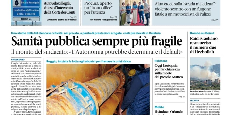 Press review 07-31-2024 Calabria editions