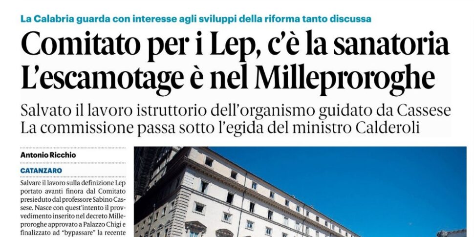 Press review 11-12-2024 Calabria editions