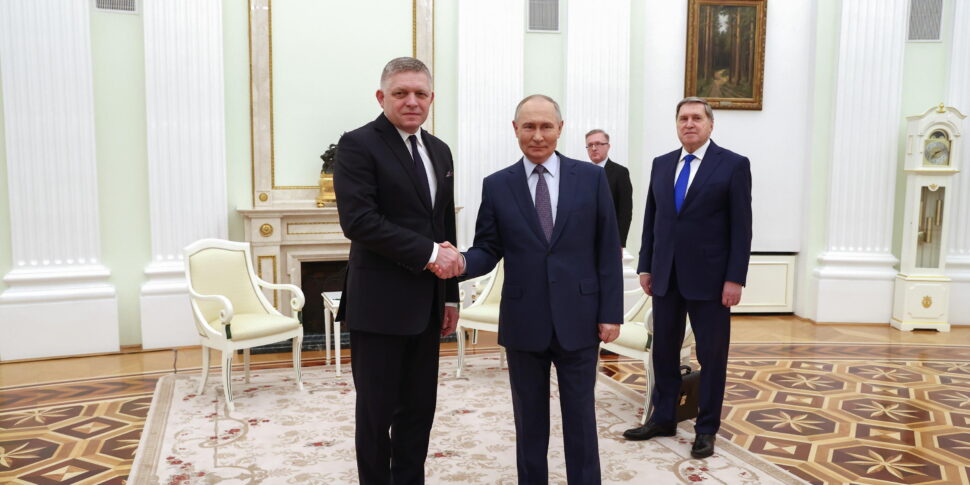 Slovak Prime Minister Robert Fico in Moscow to see Putin for gas after the Kiev stoppage. Trump wants to meet the czar