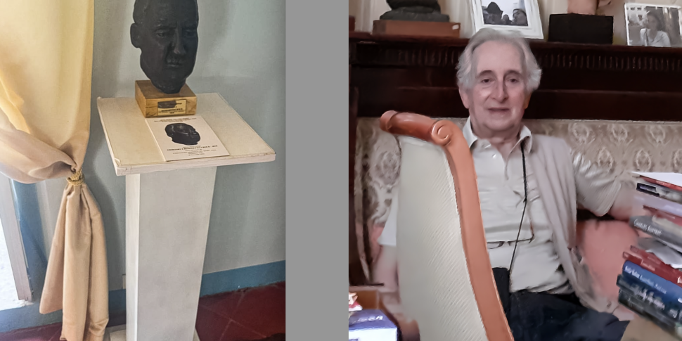 The Messina artist Alfonso Maria Delogu donates a bronze sculpture dedicated to Benedetto Croce to a foundation