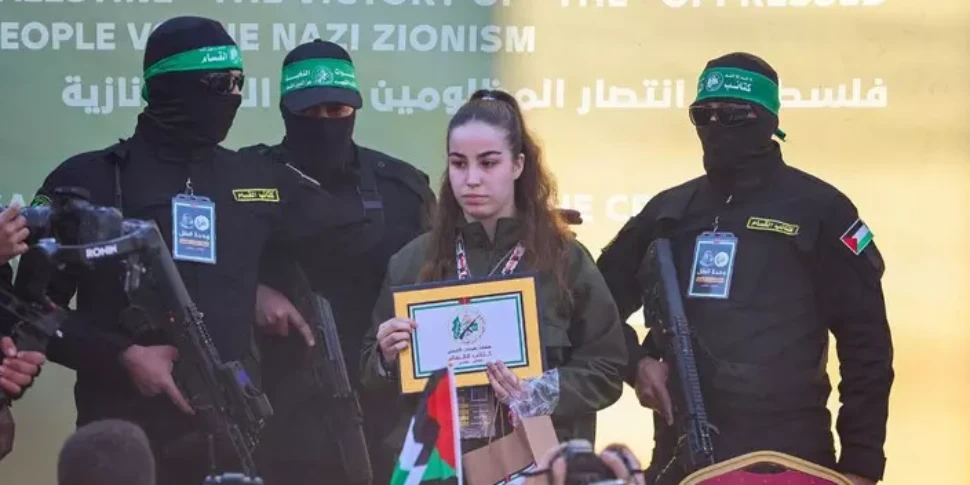 The soldier Agam Berger is the first hostage released today in Gaza