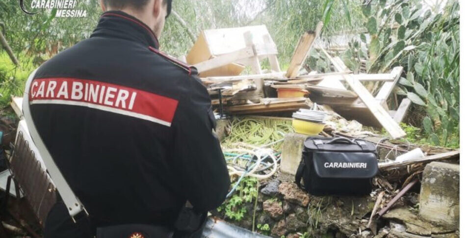 Taormina, seized an area used for uncontrolled storage of waste