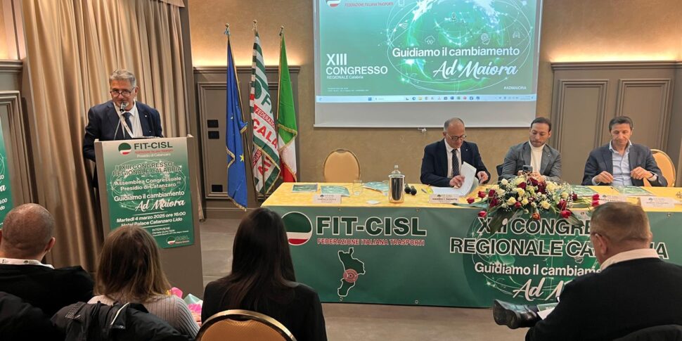 Transport and artificial intelligence in the center of the Fit-Cisl congress assembly. POSCA confirmed secretary of Catanzaro