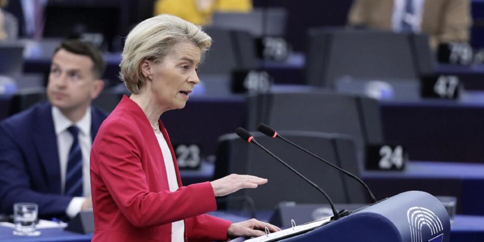 Von der Leyen: "The EU must regain". And he quotes De Gasperi: "It is the moment of peace through strength"