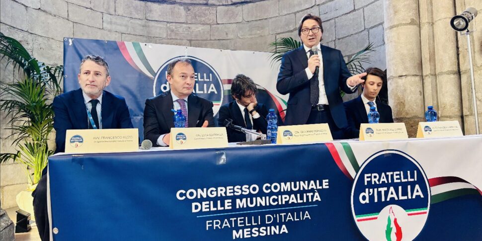 Sbardella in Messina, Fdi's "foreign pope": "No fracture, we want to grow"