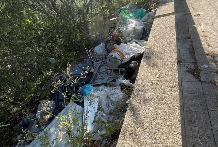 Messina, degradation in San Licandro Alta: via Interdonato transformed into an open -air landfill