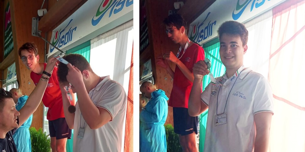 Italian swimming championships FISDIR, the Messina Blu waves company conquers two golds with Amelotti and a silver with Micali. Excellent performance by Michele Cesarino