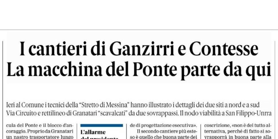 Press review 28-05-2025 Messina edition