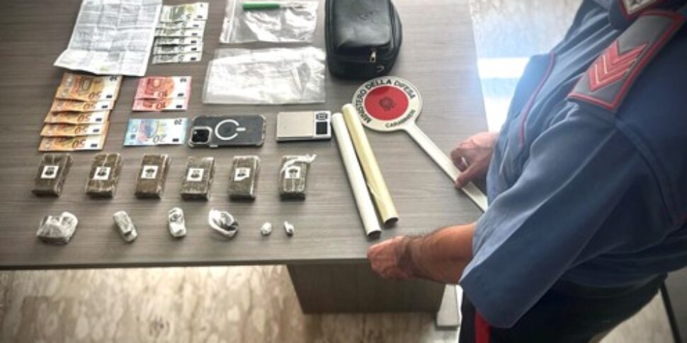 On the loaves the word "Zombie Kush", almost a kilo of drugs at home: 23 years old arrested for drug dealing in Sambiase