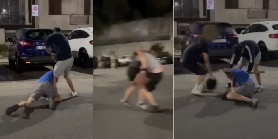 Out of control Movida at Capo d'Orlando, maxi brawl among young people in Piazza Trifilò: four wounded in the hospital video