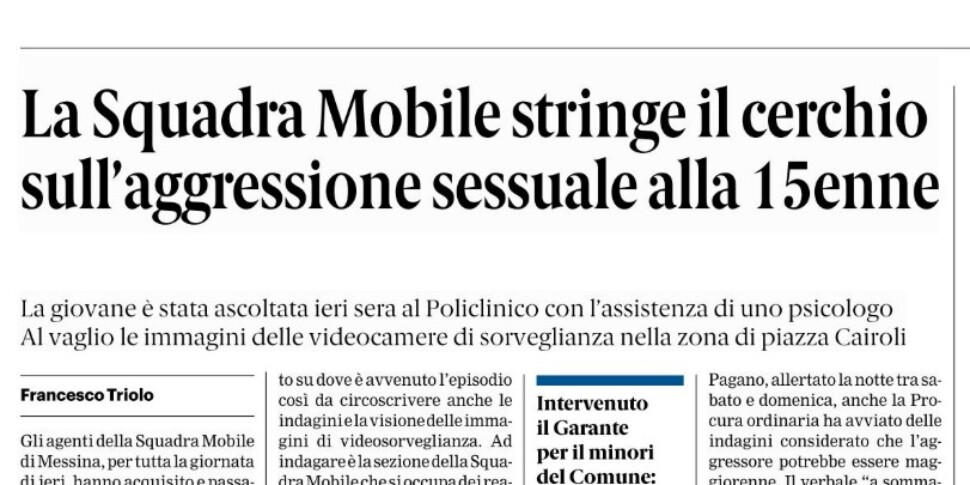 Press review 12-08-2025 Messina edition