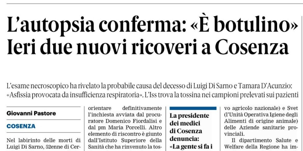 Press review 13-08-2025 Calabria Editions