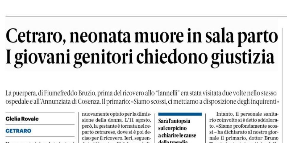 Press review 14-08-2025 Calabria Editions