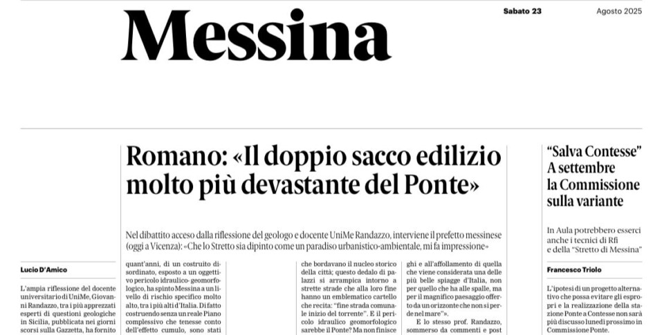 Press review 23-08-2025 Messina edition