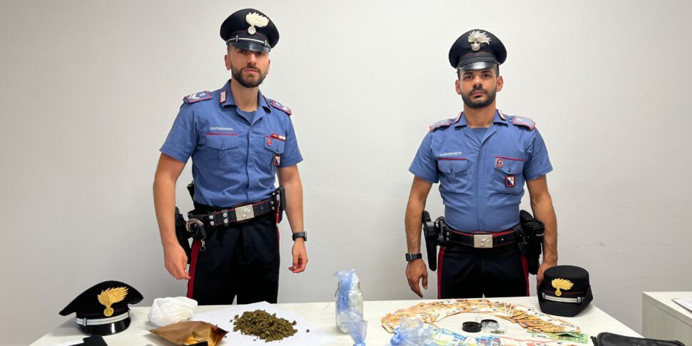 Pusher caught while trying to hide the drug in a hedge: an arrest in Reggio Calabria