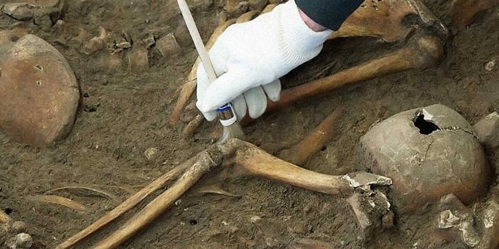 Yellow in the Cosentino, human remains found during maintenance works of a historic building