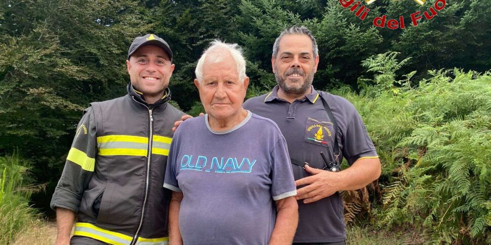 Fear for an elderly missing in the woods of Gerocarne: the firefighters find him