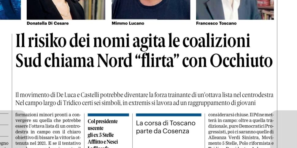 Press review 04-09-2025 Calabria Editions