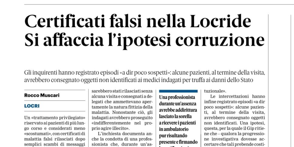 Press review 06-09-2025 Calabria Editions