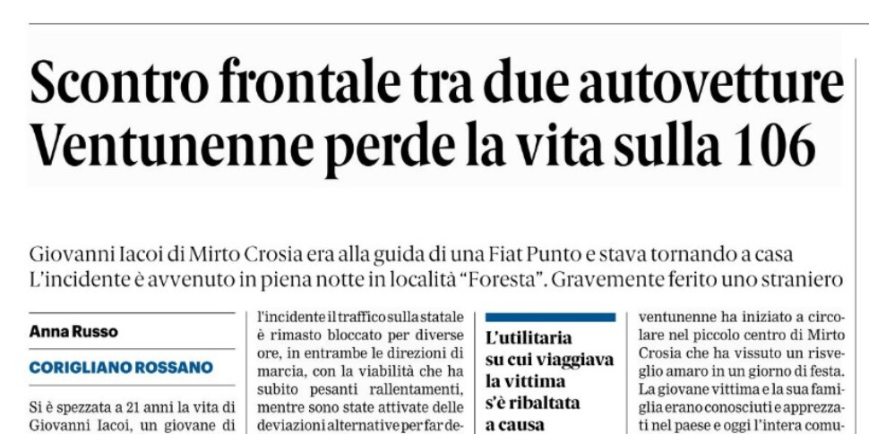 Press review 08-09-2025 Calabria Editions