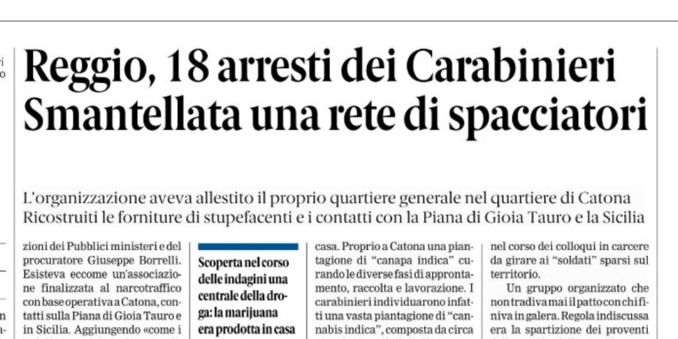 Press review 12-09-2025 Calabria Editions