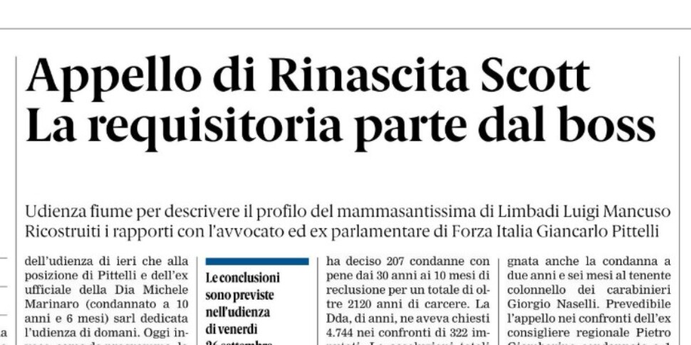 Press review 16-09-2025 Calabria Editions