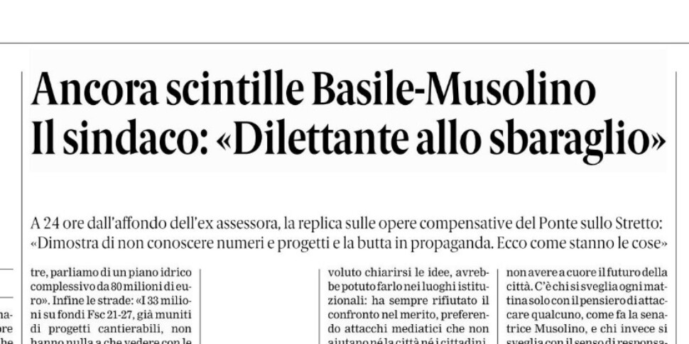 Press review 18-09-2025 Messina edition