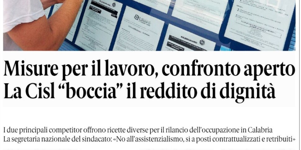 Press review 19-09-2025 Calabria Editions