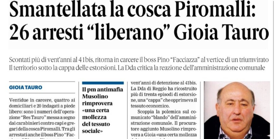 Press review 24-09-2025 Calabria Editions