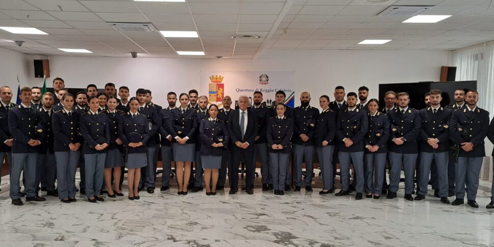 Reggio Calabria, 45 new agents arrive at the police station and commissioners
