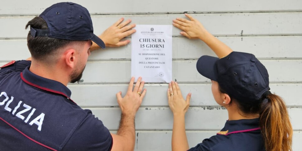 The Quaestor of Catanzaro suspends the license of a bar in Lamezia Terme