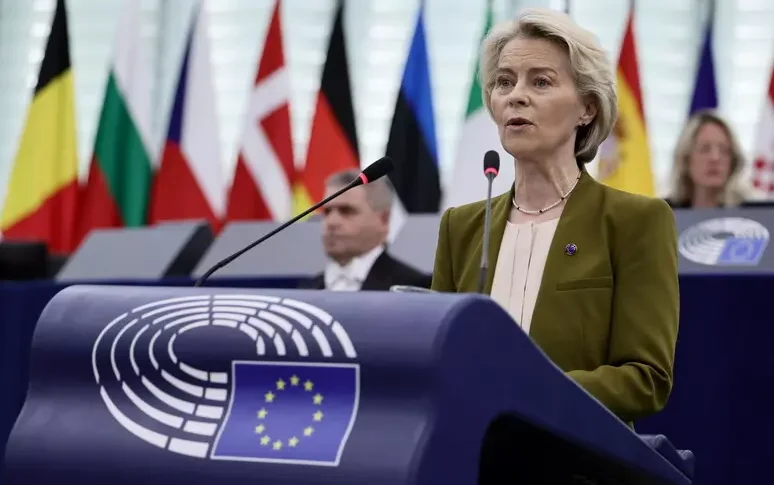 The state of the Union, von der Leyen, "Europe is fighting for peace and freedom. We will build a wall of drones with Kiev". To review the agreement with Israel