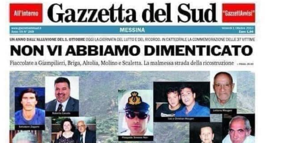 Giampilieri's guardian angels: we will never forget ...