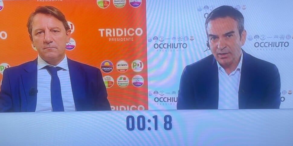 Regional in Calabria, the TV comparison. Occhiuto: "Out of the health commissioner". Tridico replies: "Health migration increased with him"