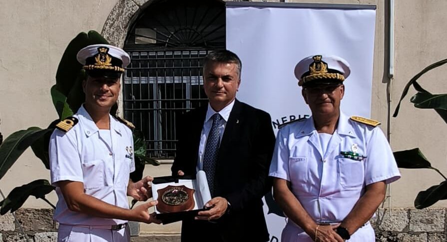 Milazzo, the Deputy Minister of Infrastructure Edoardo Rixi visiting the Port Authority