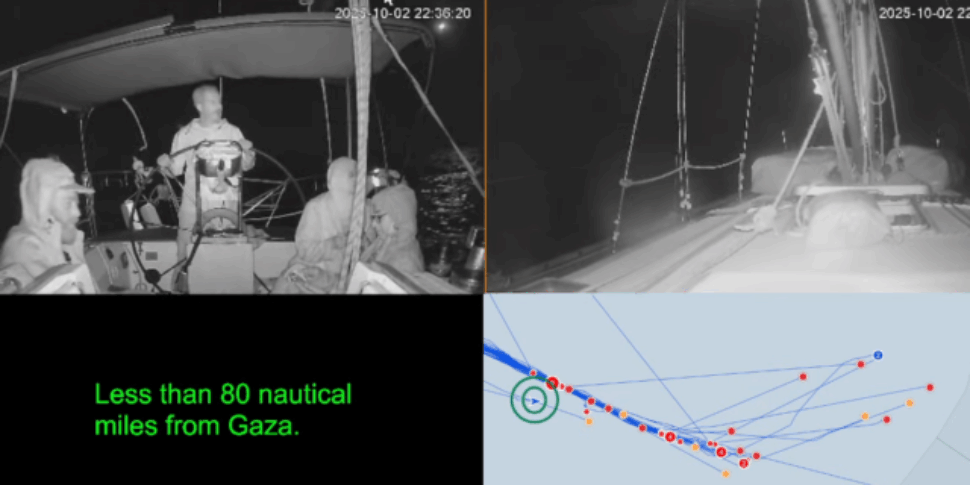 There is still a boat from the Flotilla directed to Gaza: it is the Marinette charming Polish flag