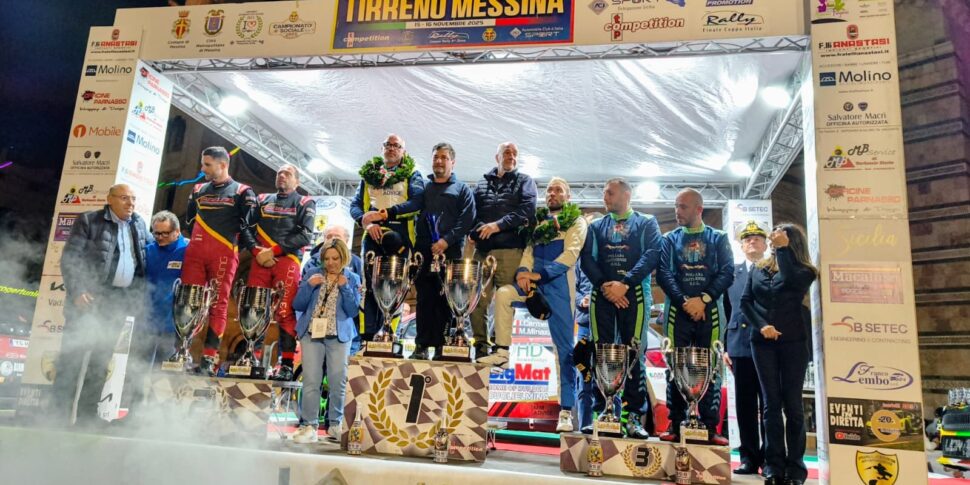 Achievement by Ivan Carmellino who wins the 22nd Tirreno-Messina Rally