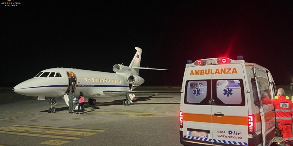 Life-saving flight Lamezia Terme-Rome Ciampino for a 1 year old