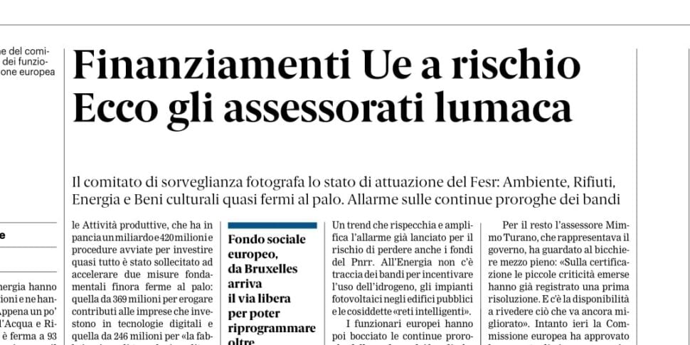 Press review 22-11-2025 Messina edition