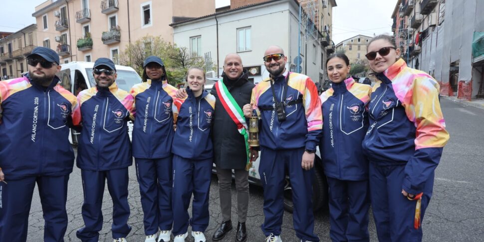 The Olympic flame also warms Cosenza PHOTO