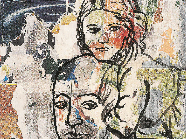 Mimmo Rotella, self-portrait of a world