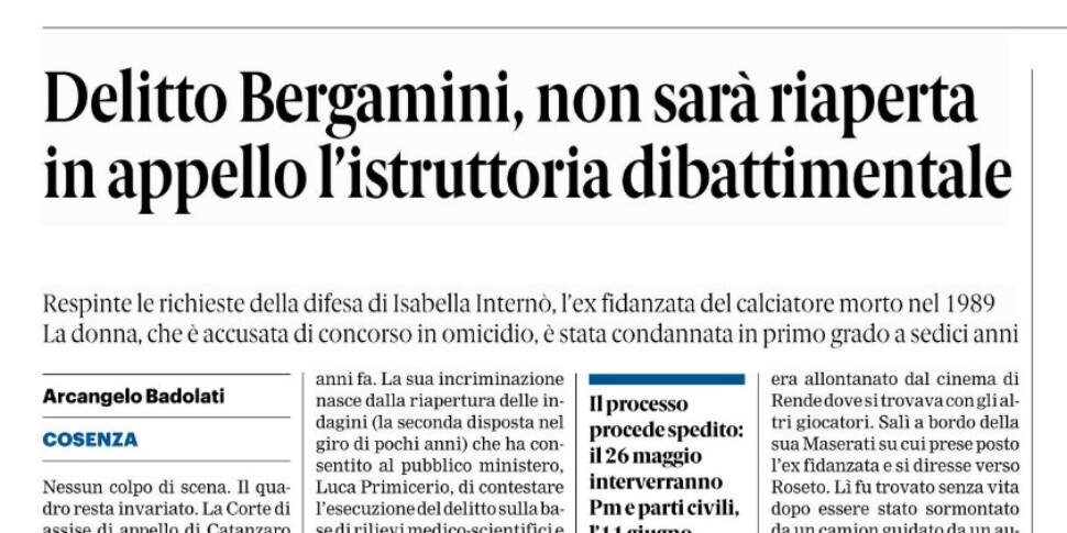 Press review 01-28-2026 Calabria editions