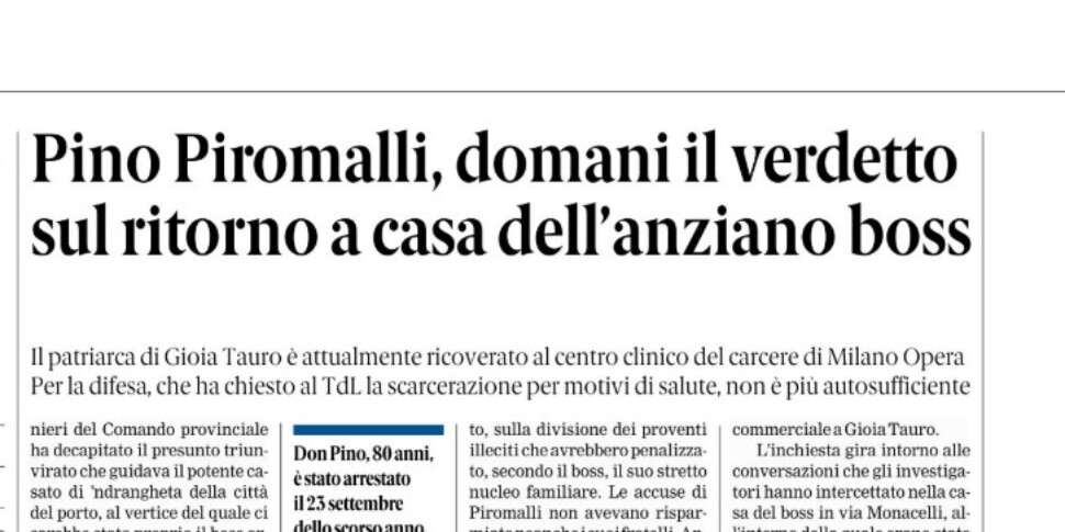 Press review 06-01-2026 Calabria editions